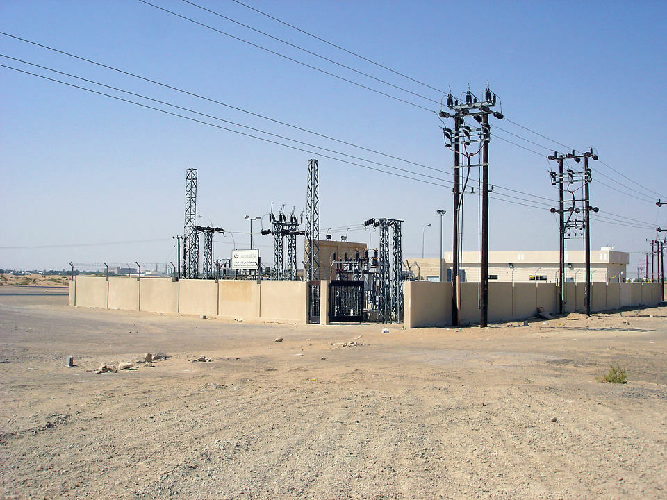 阿曼王国的变电站 Electricity Substation Sultanate of Oman