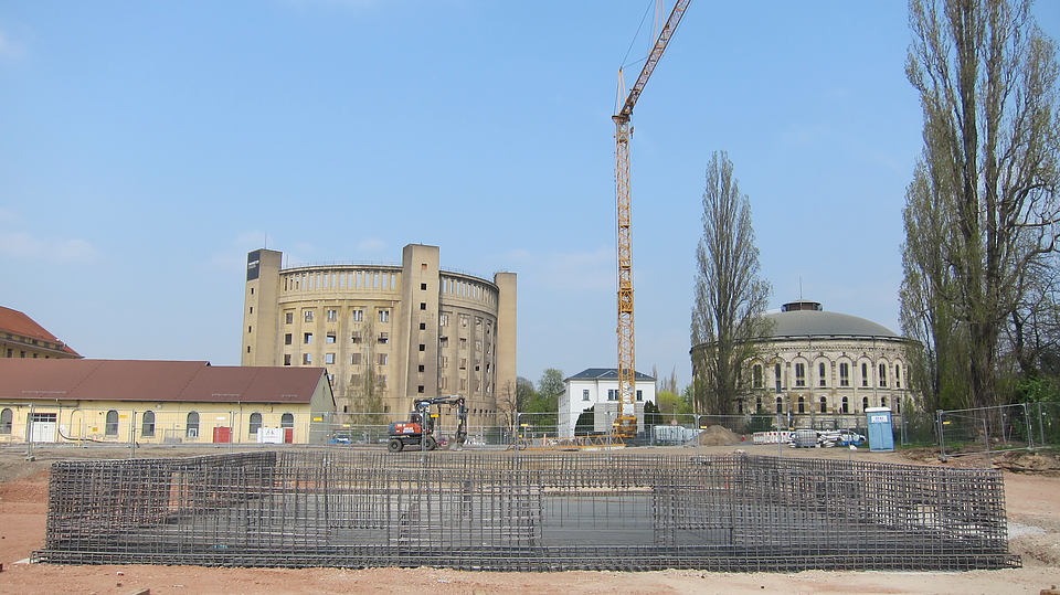 Neubau Betriebsgebäude mit Freiluftschaltanlage im Umspannwerk Dresden Reick
