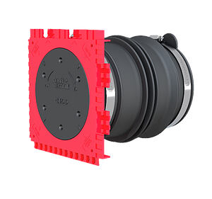 Passage étanche simple face avec manchette en caoutchouc pliable - pour le scellement dans le béton et le raccordement de gaines de protection de câble