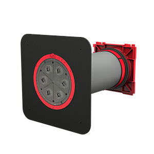 Double wall insert with flange - for setting in concrete