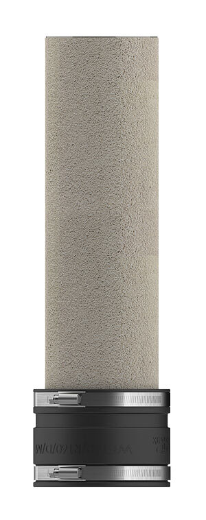 Cement-coated wall sleeve with sleeve - floor entry for Hateflex spiral hose