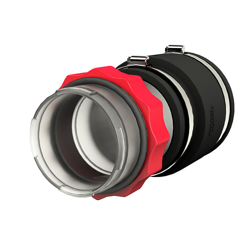 System cover - with sleeve method for smooth cable ducts