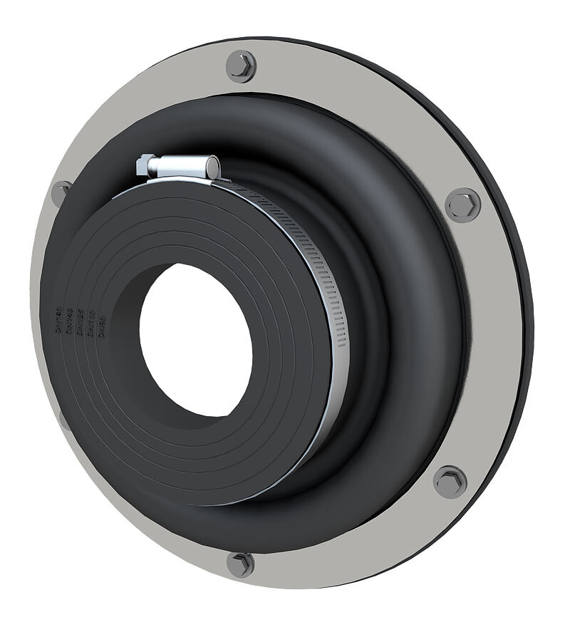 Compensating attachable duct collar - with segmented rings