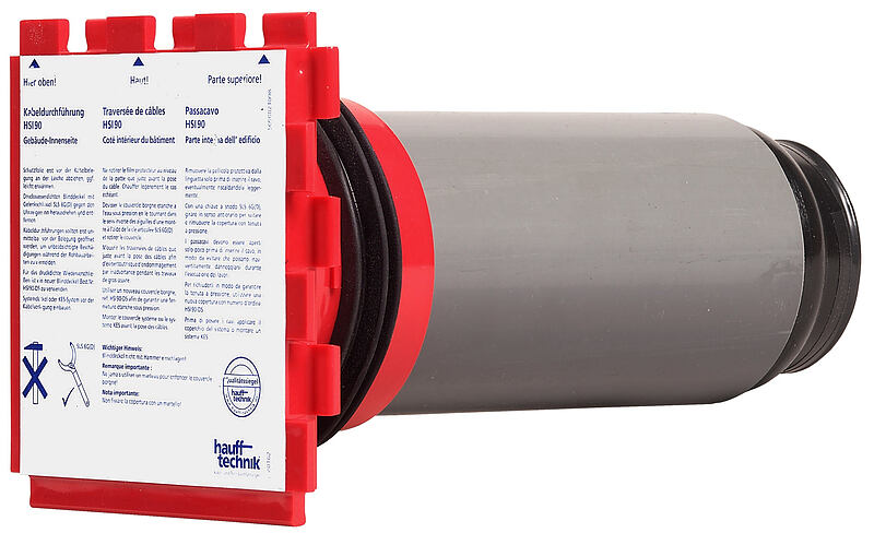 Einfach-Dichtpackung mit Steckmuffe - zum Einbetonieren und Anschluss von glatten Kabelschutzrohren