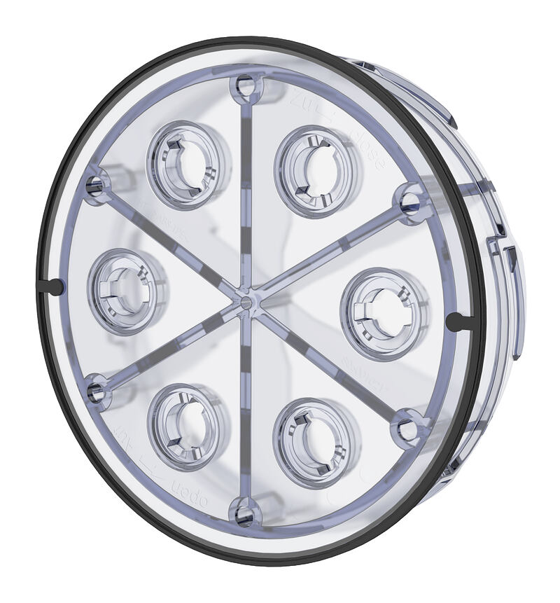 Couvercle de fermeture - pour passages étanches non occupés et flasques en plastique