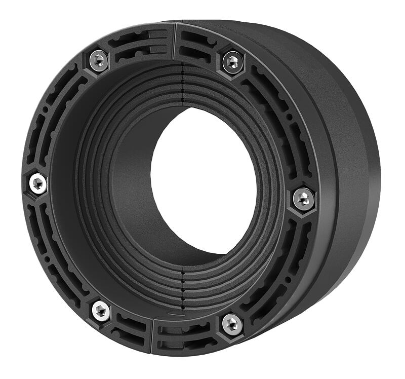 Standardowy gumowy wkład uszczelniający - z technologią segmentów gumowych i płytkami dociskowymi z tworzywa sztucznego