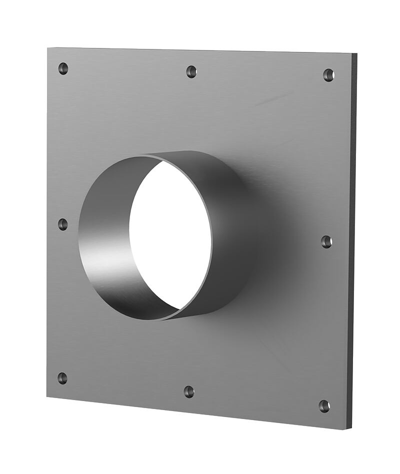 Stainless steel flange - for retrofit dowelling